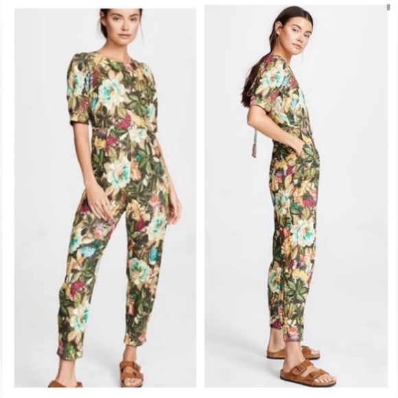 FARM Rio Pants - Farm Rio jumpsuit size XS Garden Dreams beautiful floral print